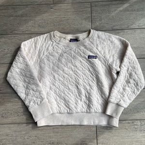 Patagonia organic cotton quilt crew sweater